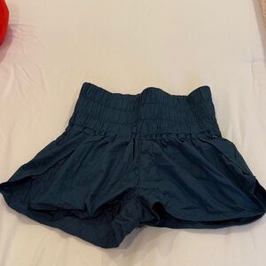 Free people movement dark teal colored the way home shorts size XS